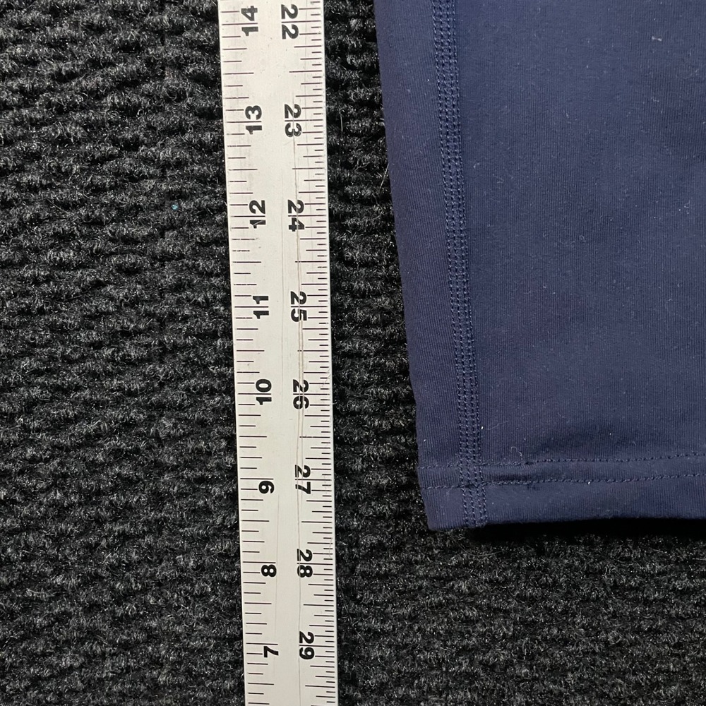 L-RL Lauren Ralph Lauren Navy Blue White Yoga Pants Stretchy Women's Size Medium - Picture 7 of 9